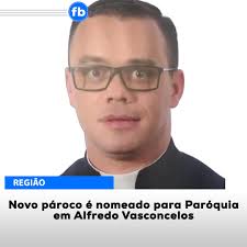 A Arquidiocese de Mariana divulgou hoje (21/08) as novas nomeações e  provisões. Para Alfredo Vasconcelos, foi nomeado o Padre Rodney Francisco  Reis da Silva como pároco da Paróquia de Nossa Senhora do