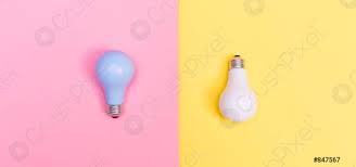 Colored Light Bulbs Stock Photo Crushpixel