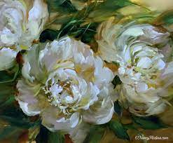Beyond Today White Peonies By Nancy Medina Flower Painting Plant Art Peony Painting