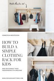 Kids' clothes rail is ideal for dresses and suits. Diy Clothing Rack With Shelf Free And Unfettered