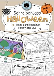 Satze Schreiben Zum Halloween Bild Version 2 Differenziert Unterrichtsmaterial In Den Fachern Deutsch Fachubergreifendes In 2020 Unterrichtsmaterial Halloween Bilder Unterrichtsfacher