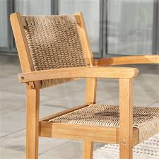 Modern dining chairs can be made of wood, metal, plastic, or upholstery and come in a large variety of colors ranging from neutral palettes to more bold colors to add an accent to the dining room. Vifah Chesapeake Patio Dining Chair Wood Brown Set Of 2 V1951 Rona