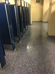 Epoxy Flake Flooring Specialty Coatings Inc Resinous Flooring Stadium Bathrooms Flooring Contractor Flooring Epoxy Floor