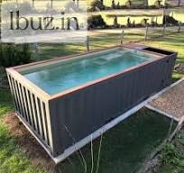 Portable Shipping Container Swimming Pool System, 20-40 ft, All Inclusive  (40ft L362.9 x W84 x H81 Inch Rectangular Container Pvt Pool)