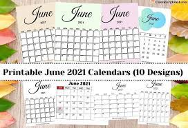Here on our website we are happy to offer downloadable calendars. Download Cute Blank Printable Holiday Calendar For June 2021