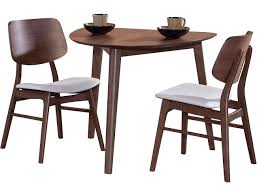 Oscar 3 Piece Dining Set Table And 2 Side Chairs Walnut Finish Outlet At Art Van Small Dining Sets 3 Piece Dining Set Traditional Dining Room Table