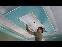 أسهل طريقة لتركيب ديكور جبسم بورد أنيق و رائع لأصحاب الذوق الرفيع youtube in 2021 ceiling design bedroom ceiling design living room pvc ceiling design
