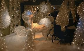 Maybe you would like to learn more about one of these? 062 Natural Fiberglass Reindeer White Lights Firs Winter Window Display Christmas Window Display Winter Window Winter Window Display
