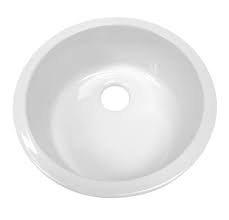 4 inch round drop in/undermount sink