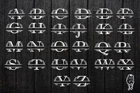 Download Split Letter Alphabet Monogram Graphic By Wildandadan989 Creative Fabrica Di 2020 Yellowimages Mockups
