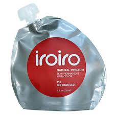 Details About Iroiro Iro 110 Dark Red Premium Semi Permanent Hair Color Vegan Friendly 8 Oz