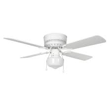 We have an assortment of flush mount lights for modern and traditional homes. Concord Hugger Schoolhouse 42 In White Led Indoor Flush Mount Ceiling Fan With Light 4 Blade In The Ceiling Fans Department At Lowes Com