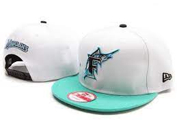 New Era Mlb Florida Marlins White Snapback Hats Caps 3491 Only Us 8 90 Snapback Hats Baseball Snapback Hats