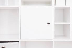 Lockable Door For Ikea Kallax Expedit Shelf With Lock And Back Etsy