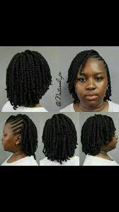 Natural hair twist out styles with two cornrows. Pin On Hair