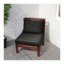 Applaro One Seat Section Outdoor Brown Stained Brown Ikea Ikea Outdoor Seat Cushions Cushions