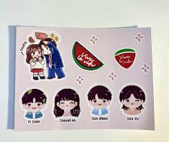 ستيكرز البطيخ المتلألأ - BE HAPPY