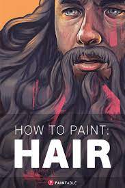 How To Paint Hair Digital Painting Tutorial Digital Painting Tutorials Photoshop Painting Painting Tutorial