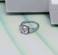 LeCalla 925 Sterling Silver CZ Rings for Women Rhodium-Plated Zirconia  Classic Engagement Ring Wedding Band for Women Promise Rings for her (Size  - 5)