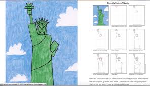 The drawing itself is quite simple, especially if you stick to the head and shoulders. Cartoon Statue Of Liberty Drawing Easy Drawing Wallpaper