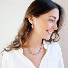 Geometric Crystal Hook Dangle Earrings, Size: 3.4*1.8 Cm at ₹ 999/piece in  New Delhi