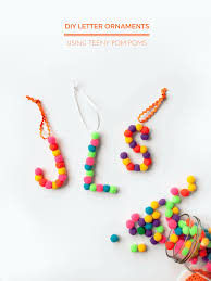 Diy Pom Pom Letter Ornaments Easy Christmas Ornament Merriment Design Available in png and vector. diy pom pom letter ornaments easy