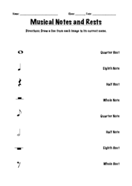 The table of contents for the book is listed below: Musical Notes And Rests Worksheet By Krista Petersen Tpt