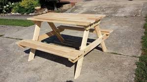 Insanely Creative Things People Have Made From Ikea Bed Slats Ikea Bed Slats Kids Picnic Table Bed Slats