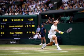 Resultado de imagen para djokovic federer wimbledon 2019