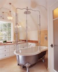 Choosing Your Bed And Bath Style Clawfoot Tub Shower Bathroom Decor Shower Surround