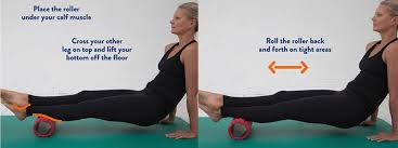 Lay on the roller face down with the both legs propped up right above the knee cap. At Home Foam Roller Physio Lta