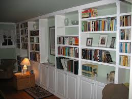 Then, a slightly recessed toekick. Built In Bookcase Cabinet