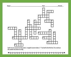 Math crossword puzzles can be a great way for more verbal students to understand math. Adding Integers Crossword Puzzle Peertopia