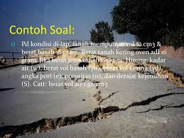 Volume = lebar x tinggi x panjang. Tanah Ppt Download