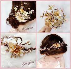 Claire S Wedding Floral Accessories Hair Bridal Hair Accessories Gold Hair Accessories
