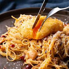 Spicy Pantry Pasta With Crispy Egg Marion S Kitchen Asian Recipes Pasta Dishes Spicy Recipes