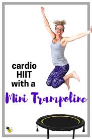 Mini Trampoline 10 Minute Calorie Burning Cardio Hiit Fast And Fun Rebounder Workout At Home Rebounder Workouts Hiit Cardio Hiit