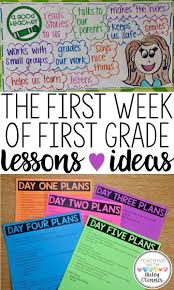 The First Week In First Grade Teaching First Grade First Grade Activities First Grade Teachers