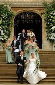Bride And Groom Autumn Kelly And Peter Phillips Walk Hand In Hand Royal Wedding Dress Royal Brides Royal Weddings