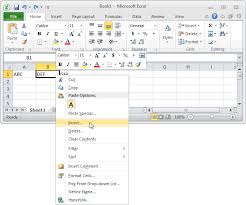 By default, excel provides three worksheets in a workbook, but we can increase it as per the requirement, and we can change the default settings as well. Ms Excel 2010 Insert A New Column