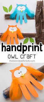 Squeeze a bit of each color. Owl Handprint The Best Ideas For Kids
