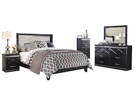 Ashley Fancee 5 Pc Bedroom Set Queen Panel Bed Dresser Mirror 1 Nightstand Chest In Black Make Bedroom Furniture Sets King Bedroom Sets Bedroom Sets Queen