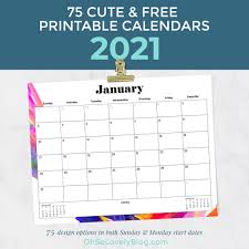 Calendars are available in pdf and microsoft word formats. Free 2021 Calendars 75 Beautiful Designs To Choose From