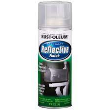 Rust Oleum Specialty 12 Oz Clear Reflective Finish Spray Paint 6 Pack 214944 The Home Depot