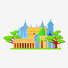 พ นหล งสถาป ตยกรรมเม อง สไตล อาคาร อาคารส ง อารยธรรม การ ต น สไตล อาคาร อาคารการ ต นเม องวาดด วยม อภาพ png และ psd สำหร บดาวน โหลดฟร อารยธรรม เม อง พ นหล ง