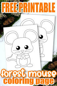 Free coloring coloring pages toddler preschool printable coloring free printables toddlers minnie mouse disney characters fictional characters. Free Printable Forest Mouse Coloring Page For Kids