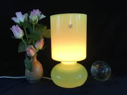 Vintage Ikea Lykta Lamp Retro Table Lamp In Green Hand Made Glass Table Lamp Night Light Retro Table Lamps Glass Table Lamp Lamp