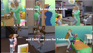 Best sims 4 edges cc … Child Can Be Carried By Adults And Child Can Care For Toddlers Mod In Progress The Sims 4 Catalog