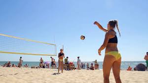 Ships from and sold by amazon.com. Female Beach Volleyball Paired Teams Of Girls Playing Volleyball On The Beach Youtube