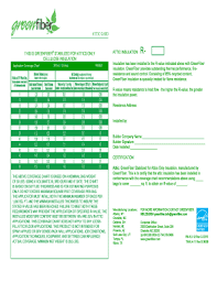 Fillable Online This Is Greenfiber Stabilized For Attics